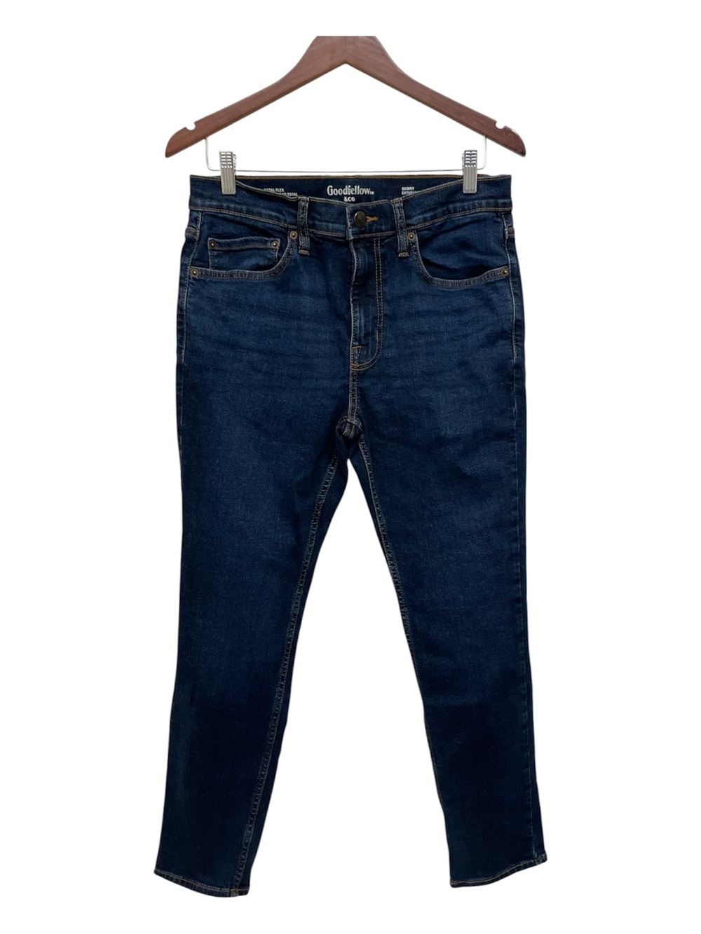 Goodfellow & Co Total Flex Skinny Dark Wash Jeans Men's Stretch Denim Size 34